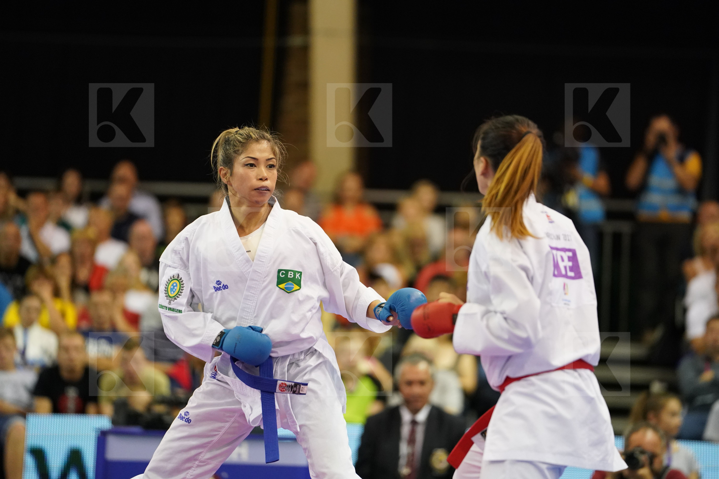 Brazil Chinese Taipei Female Kumite -55kg Gold match Kumizaki Valeria Wen Tzu-Yun